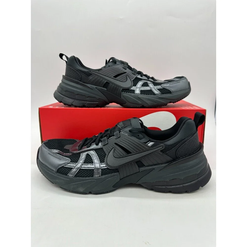Nike V2K Run Men's Size 14 Triple Black Running Athletic nby Shoes HJ4497 001